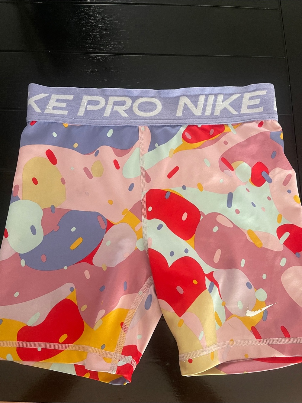 Nike Pink Multicolor Printed Girls' Performance Shorts